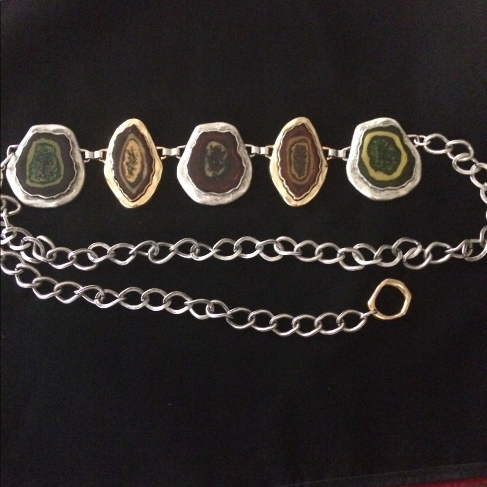 Geode chain link belt